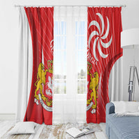 Georgia Independence Day Window Curtain Borjgalo With Coat Of Arms