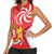 Georgia Independence Day Women Sleeveless Polo Shirt Borjgalo With Coat Of Arms