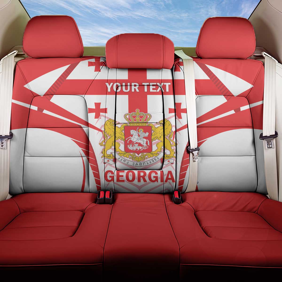 Custom Georgia Football Back Car Seat Cover Come On Georgian