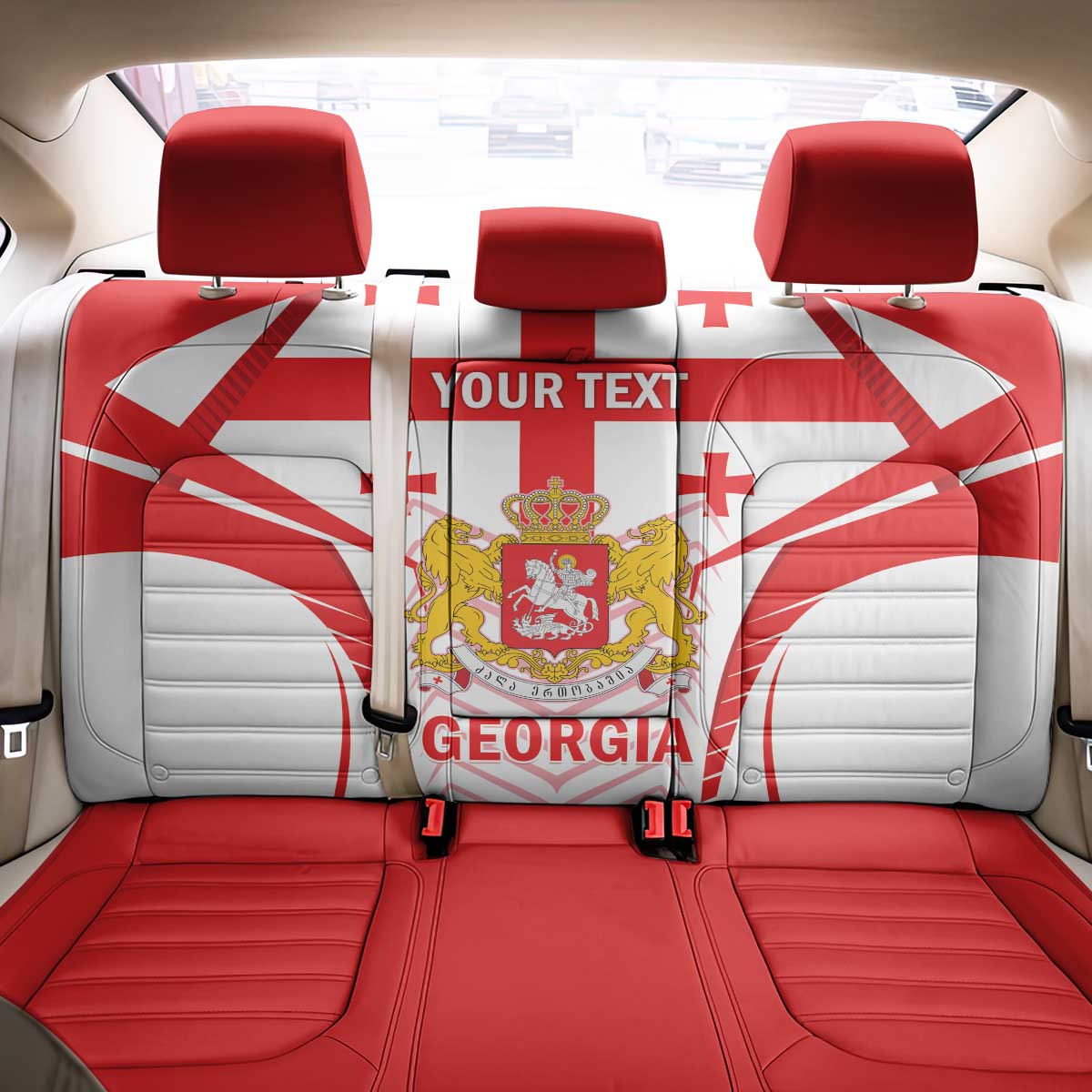 Custom Georgia Football Back Car Seat Cover Come On Georgian