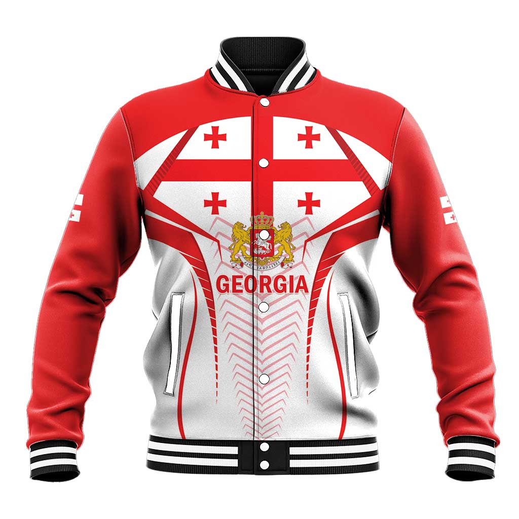 Custom Georgia Football Baseball Jacket Come On Georgian