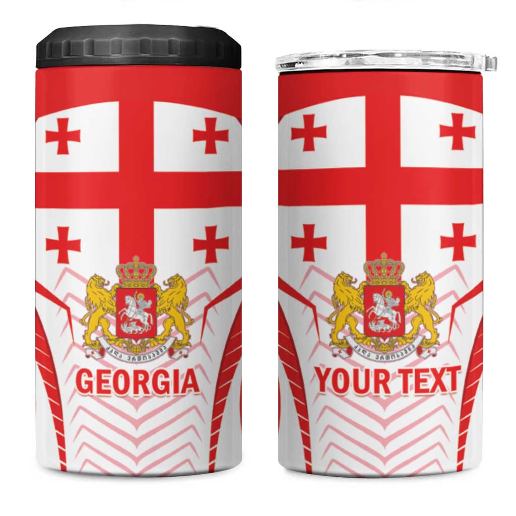 Custom Georgia Football 4 in 1 Can Cooler Tumbler Come On Georgian