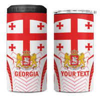 Custom Georgia Football 4 in 1 Can Cooler Tumbler Come On Georgian
