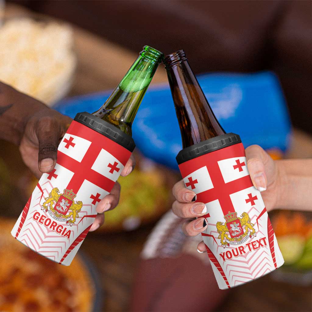 Custom Georgia Football 4 in 1 Can Cooler Tumbler Come On Georgian