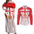 Custom Georgia Football Couples Matching Off Shoulder Maxi Dress and Long Sleeve Button Shirt Come On Georgian