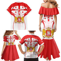 Custom Georgia Football Family Matching Mermaid Dress and Hawaiian Shirt Come On Georgian