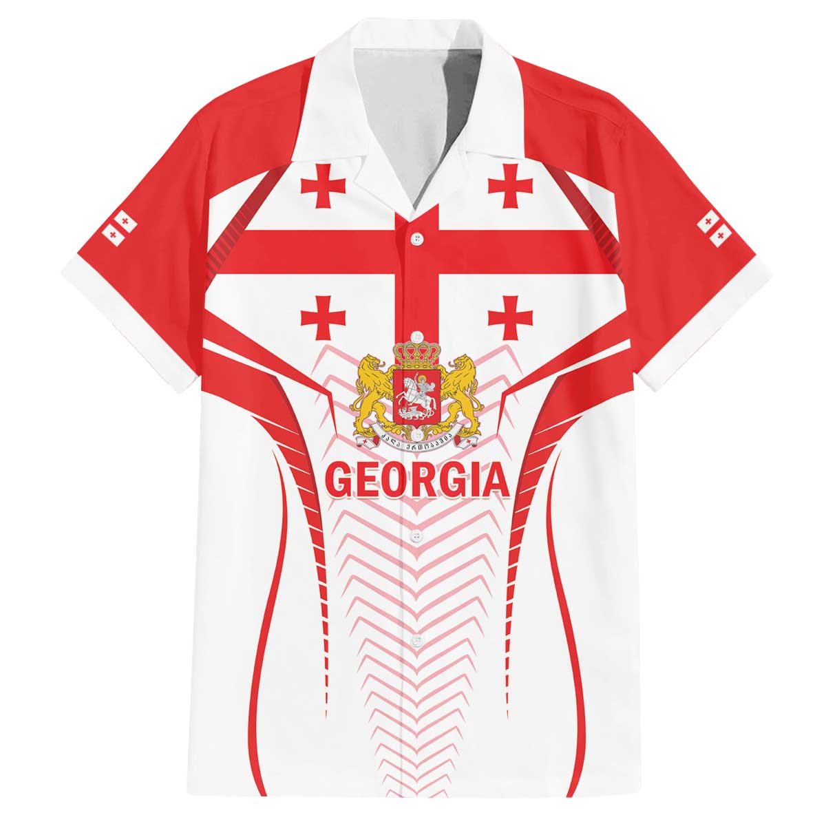 Custom Georgia Football Family Matching Off The Shoulder Long Sleeve Dress and Hawaiian Shirt Come On Georgian