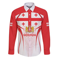 Custom Georgia Football Family Matching Off The Shoulder Long Sleeve Dress and Hawaiian Shirt Come On Georgian