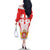 Custom Georgia Football Family Matching Off The Shoulder Long Sleeve Dress and Hawaiian Shirt Come On Georgian
