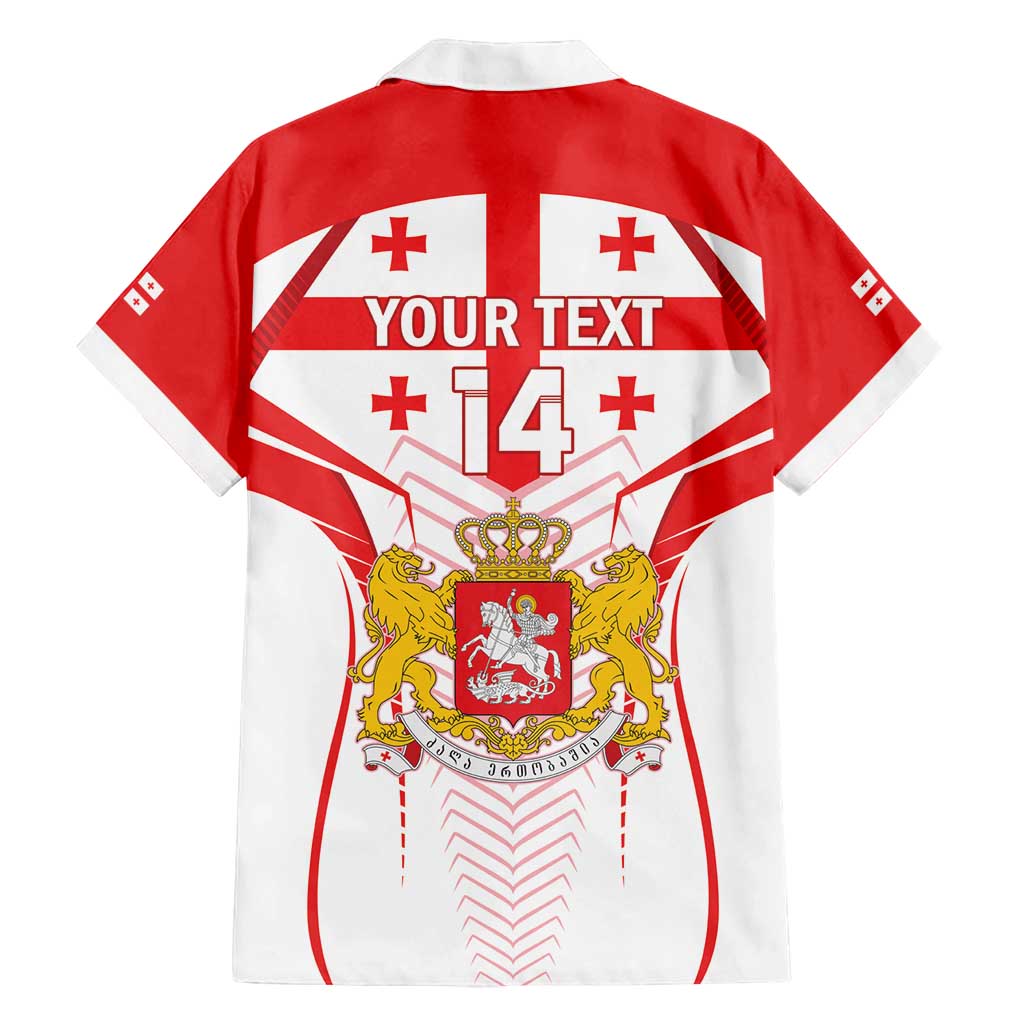 Custom Georgia Football Family Matching Off Shoulder Short Dress and Hawaiian Shirt Come On Georgian