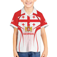 Custom Georgia Football Family Matching Off Shoulder Short Dress and Hawaiian Shirt Come On Georgian