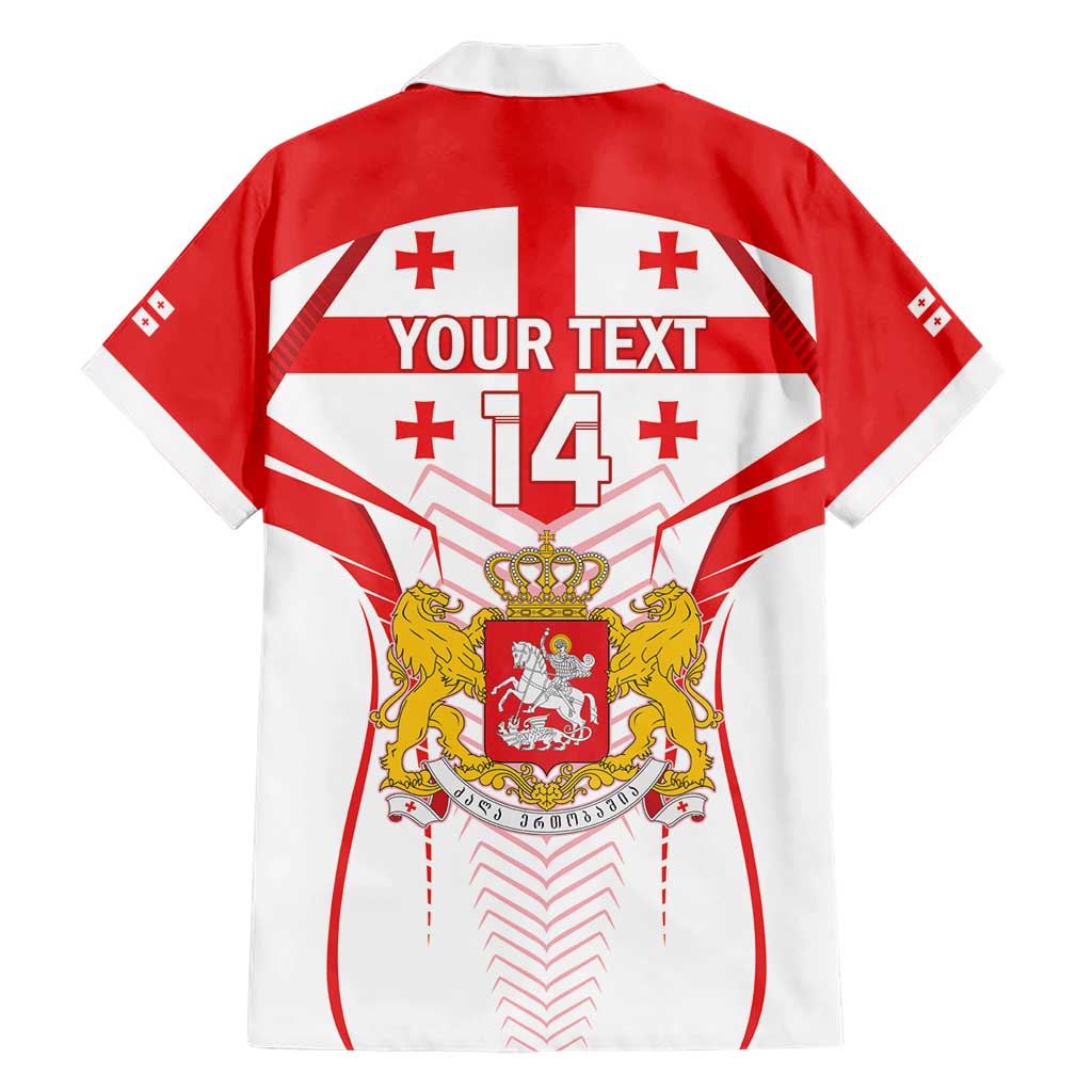 Custom Georgia Football Family Matching Short Sleeve Bodycon Dress and Hawaiian Shirt Come On Georgian