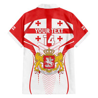 Custom Georgia Football Family Matching Short Sleeve Bodycon Dress and Hawaiian Shirt Come On Georgian