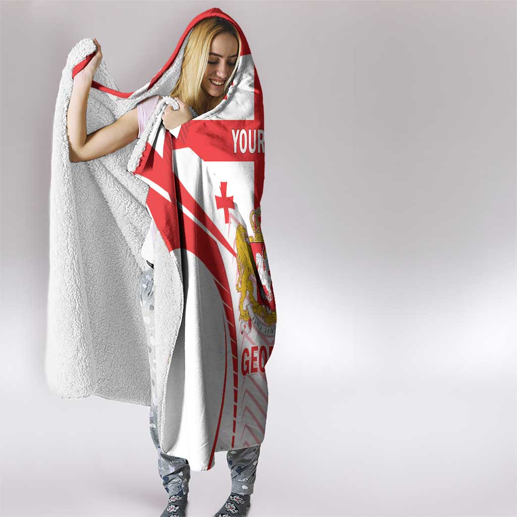 Custom Georgia Football Hooded Blanket Come On Georgian