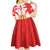Custom Georgia Football Kid Short Sleeve Dress Come On Georgian