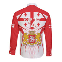 Custom Georgia Football Long Sleeve Button Shirt Come On Georgian