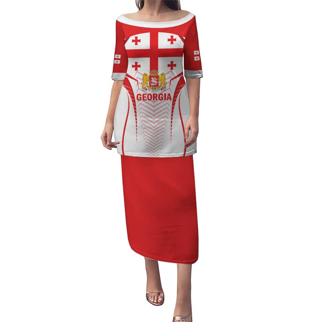 Custom Georgia Football Puletasi Come On Georgian