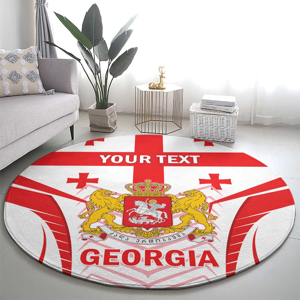 Custom Georgia Football Round Carpet Come On Georgian