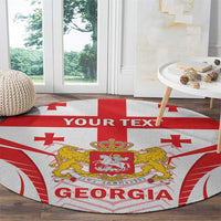 Custom Georgia Football Round Carpet Come On Georgian