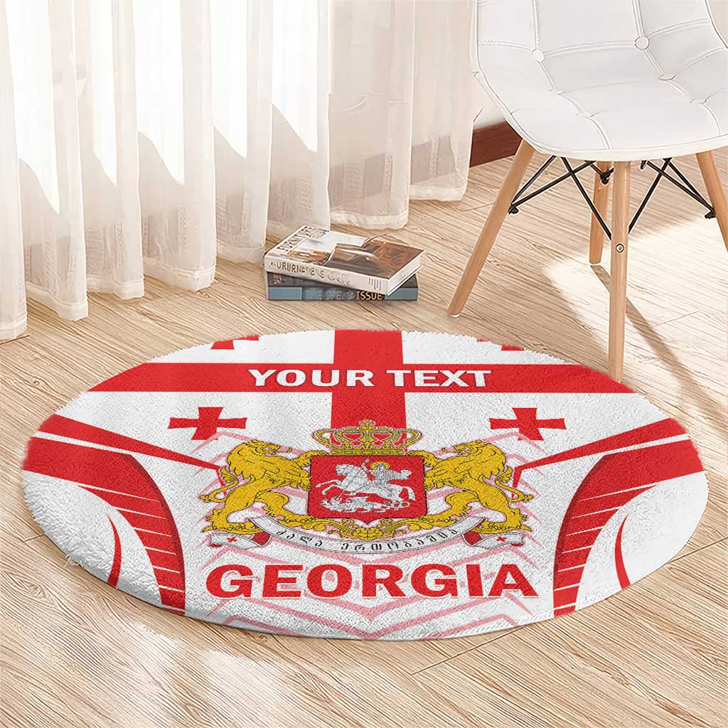 Custom Georgia Football Round Carpet Come On Georgian