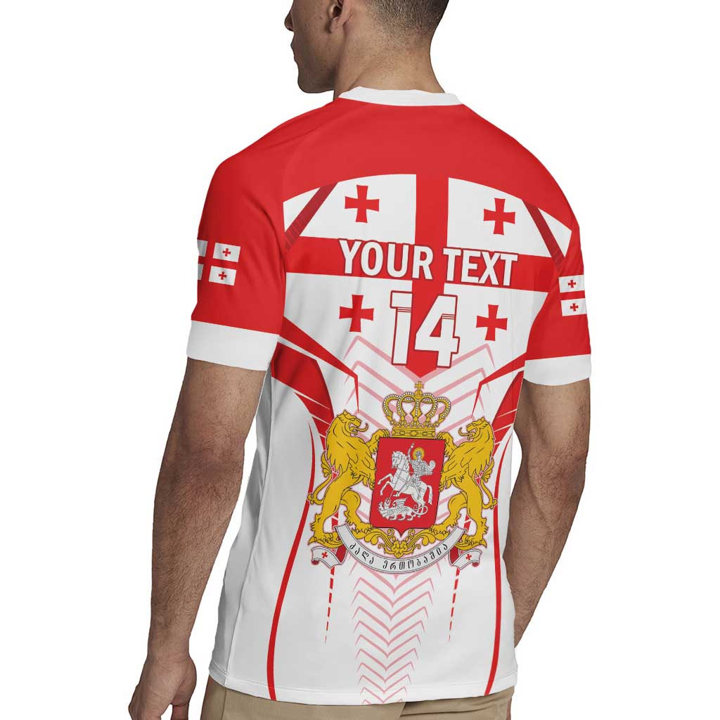 Custom Georgia Football Rugby Jersey Come On Georgian