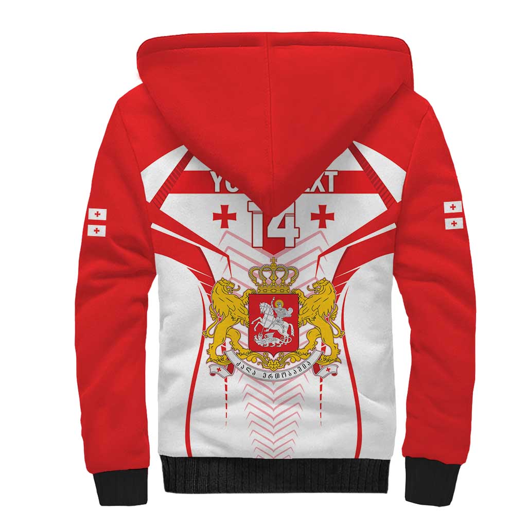 Custom Georgia Football Sherpa Hoodie Come On Georgian