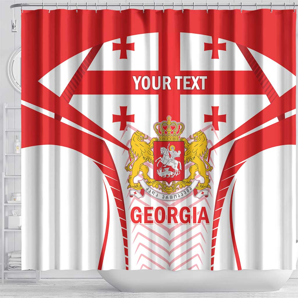 Custom Georgia Football Shower Curtain Come On Georgian