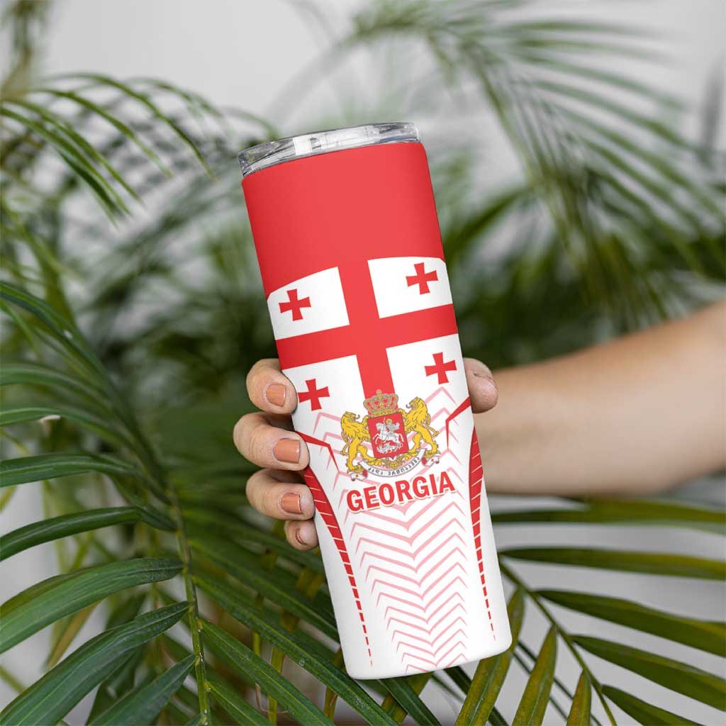 Custom Georgia Football Skinny Tumbler Come On Georgian