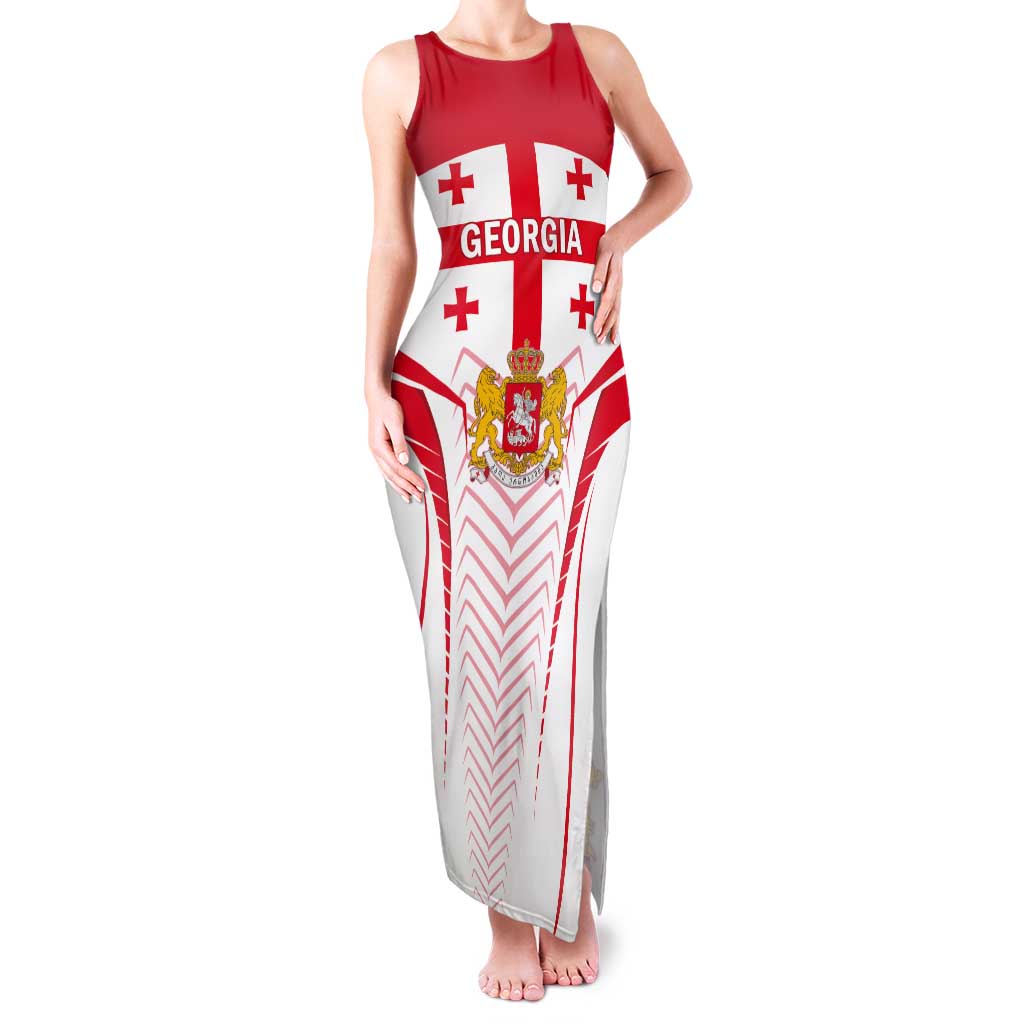 Custom Georgia Football Tank Maxi Dress Come On Georgian