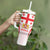Custom Georgia Football Tumbler With Handle Come On Georgian