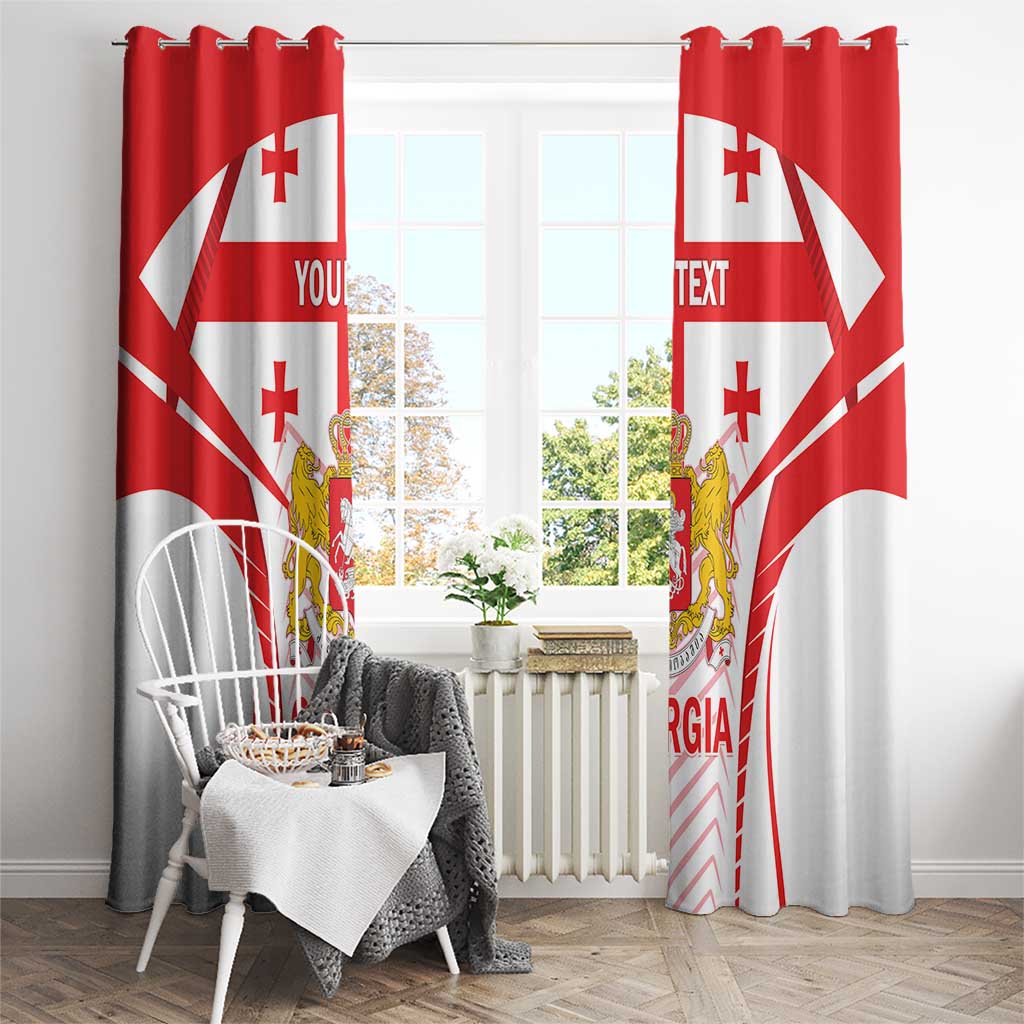 Custom Georgia Football Window Curtain Come On Georgian