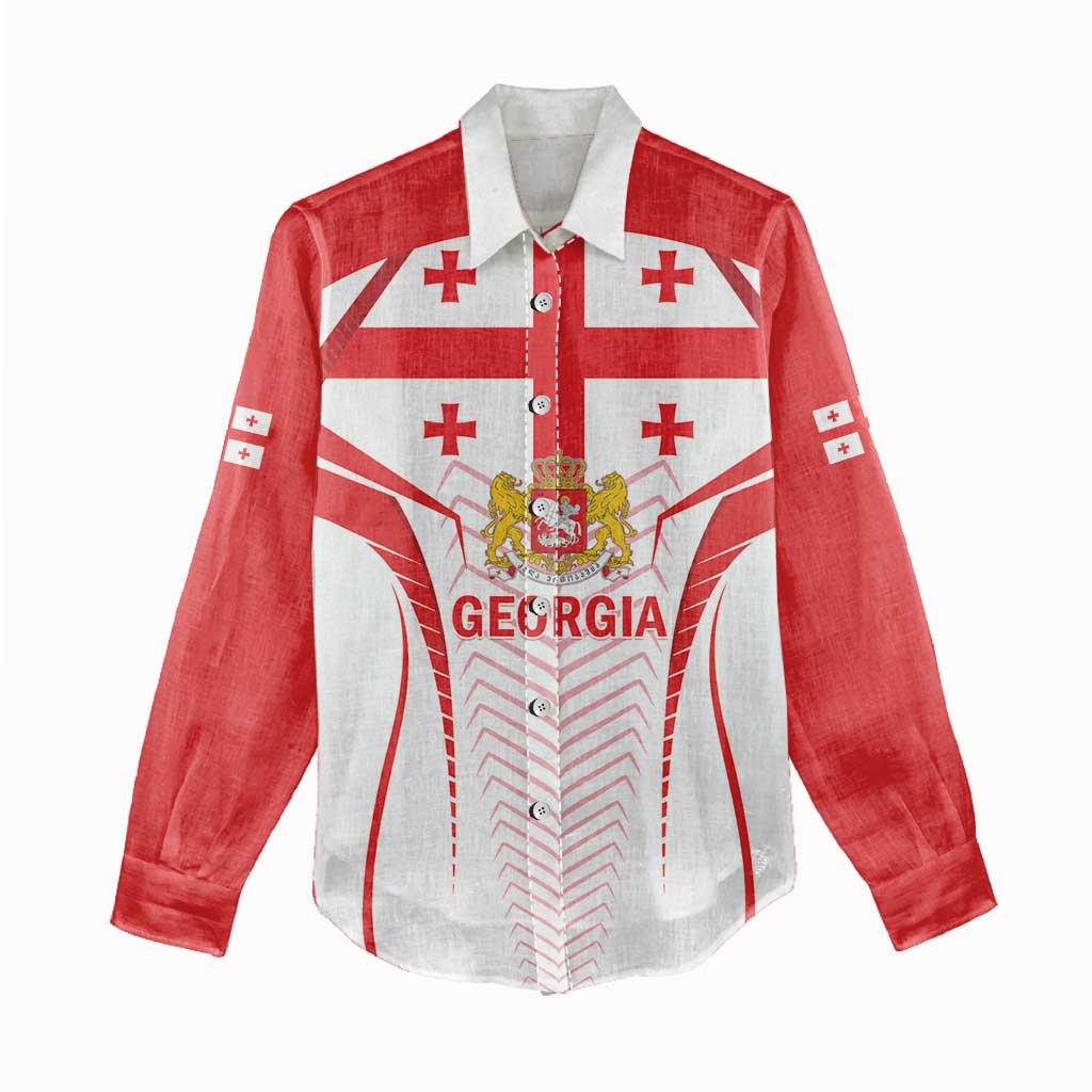 Custom Georgia Football Women Casual Shirt Come On Georgian