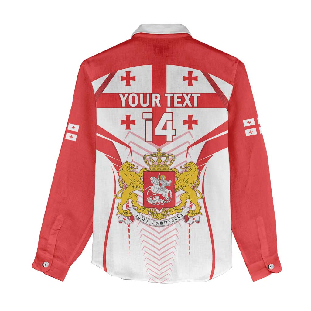 Custom Georgia Football Women Casual Shirt Come On Georgian