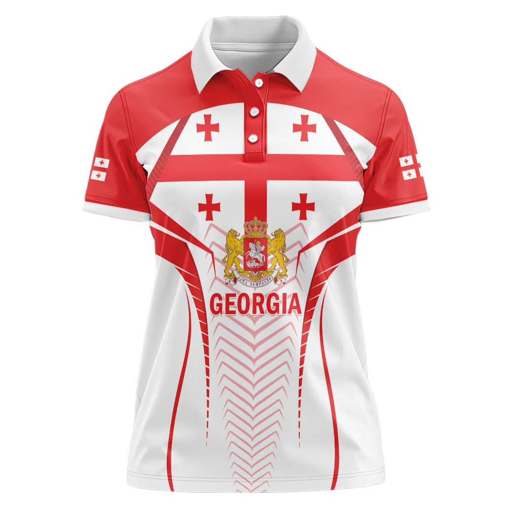 Custom Georgia Football Women Polo Shirt Come On Georgian