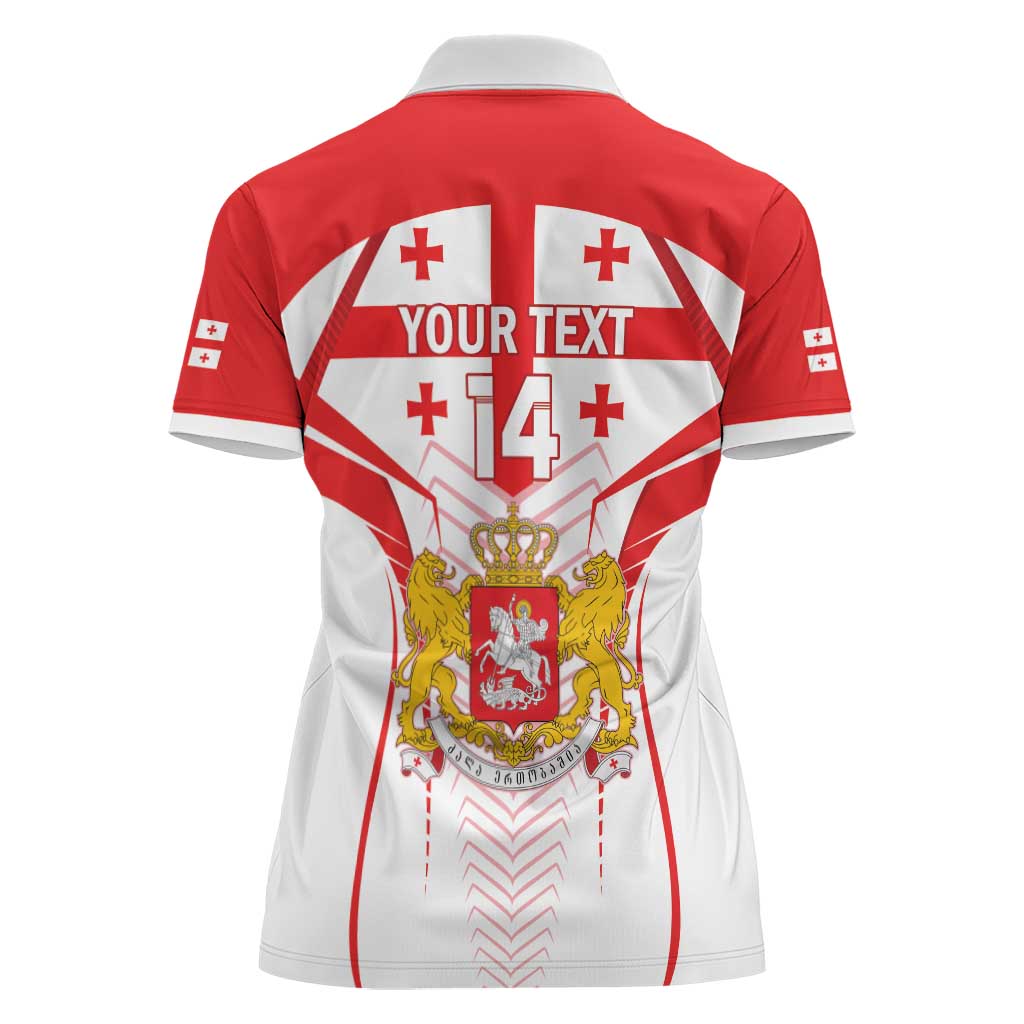 Custom Georgia Football Women Polo Shirt Come On Georgian