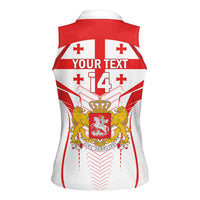 Custom Georgia Football Women Sleeveless Polo Shirt Come On Georgian