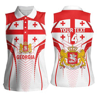 Custom Georgia Football Women Sleeveless Polo Shirt Come On Georgian
