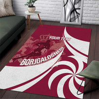 Custom Georgia Rugby Area Rug Go Borjgalosnebi