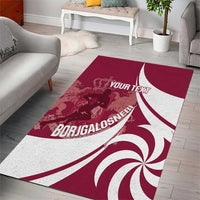 Custom Georgia Rugby Area Rug Go Borjgalosnebi