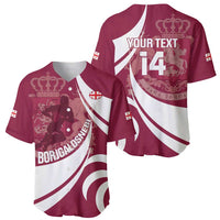 Custom Georgia Rugby Baseball Jersey Go Borjgalosnebi