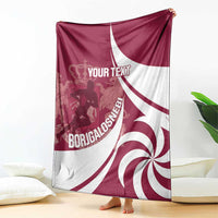 Custom Georgia Rugby Blanket Go Borjgalosnebi