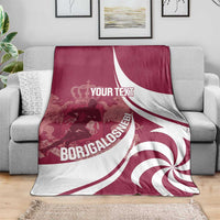 Custom Georgia Rugby Blanket Go Borjgalosnebi