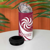 Custom Georgia Rugby 4 in 1 Can Cooler Tumbler Go Borjgalosnebi