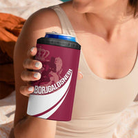 Custom Georgia Rugby 4 in 1 Can Cooler Tumbler Go Borjgalosnebi
