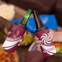 Custom Georgia Rugby 4 in 1 Can Cooler Tumbler Go Borjgalosnebi