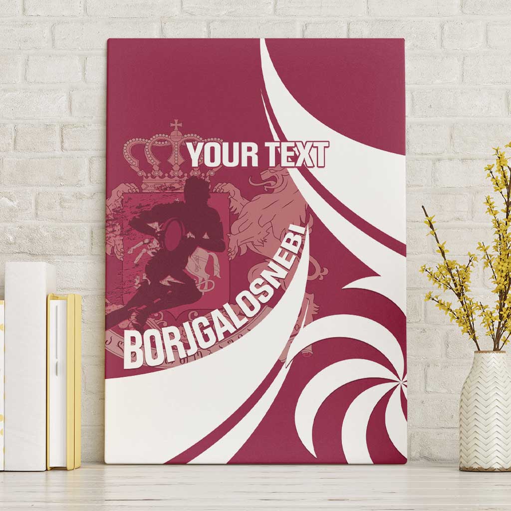Custom Georgia Rugby Canvas Wall Art Go Borjgalosnebi