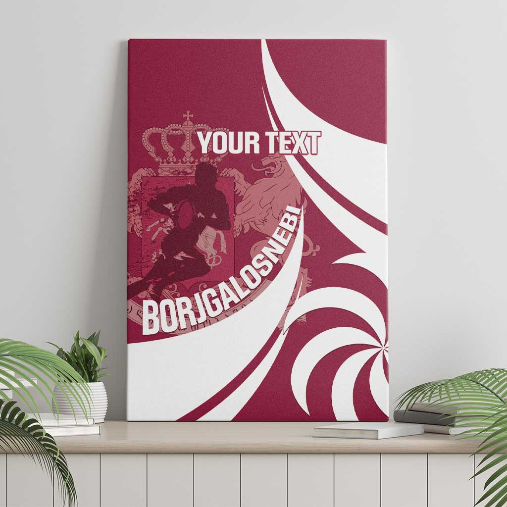 Custom Georgia Rugby Canvas Wall Art Go Borjgalosnebi