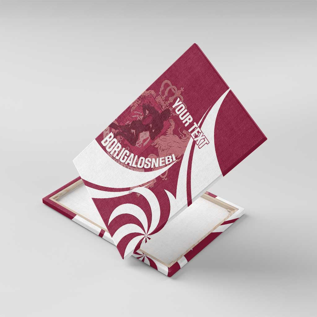 Custom Georgia Rugby Canvas Wall Art Go Borjgalosnebi