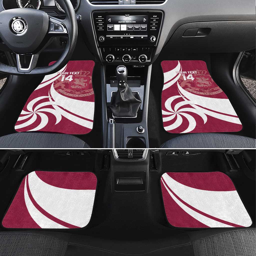 Custom Georgia Rugby Car Mats Go Borjgalosnebi