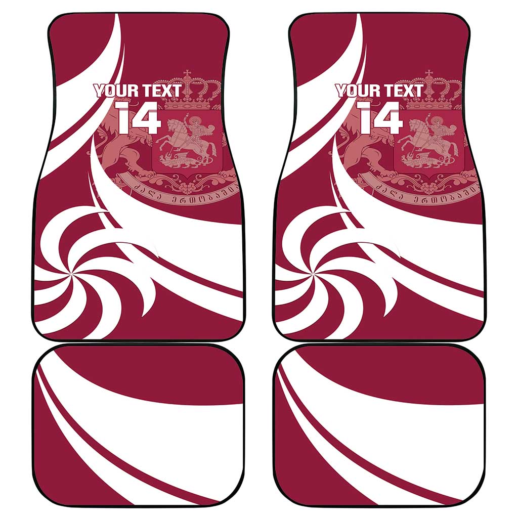 Custom Georgia Rugby Car Mats Go Borjgalosnebi